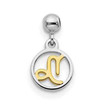 Sterlingsilber Mio Memento Rhodiniert Goldfarben Capricorn Charm
