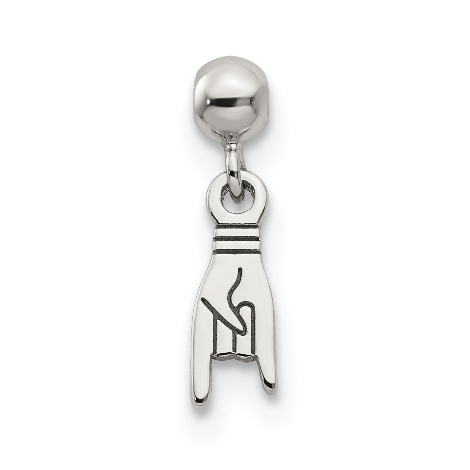 Sterlingsilber Mio Memento Hängend Hand Charm