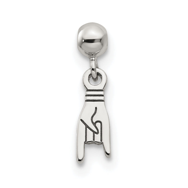 Sterlingsilber Mio Memento Hängend Hand Charm