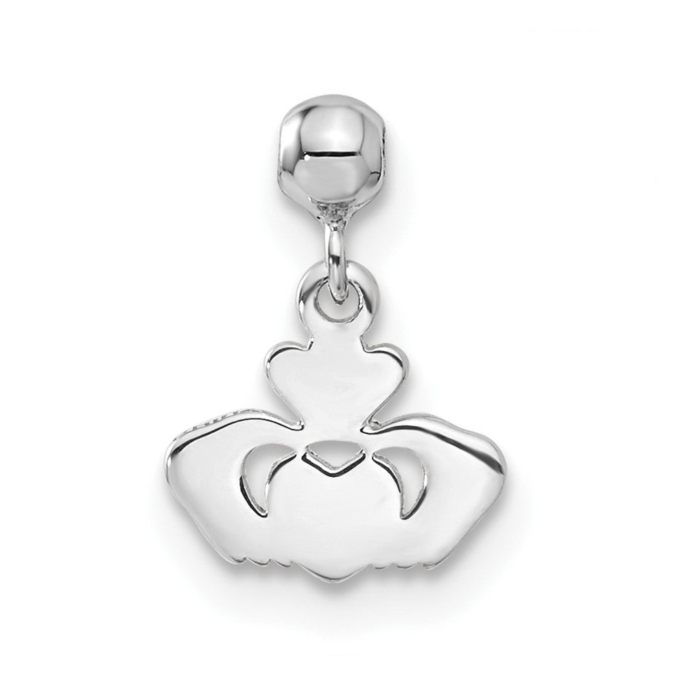 Sterlingsilber Mio Memento Hängend Claddagh Charm