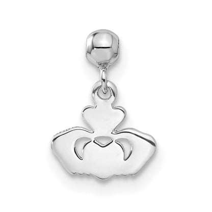 Sterlingsilber Mio Memento Hängend Claddagh Charm