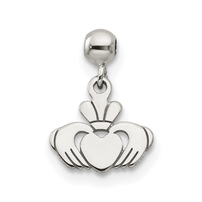 Sterlingsilber Mio Memento Hängend Claddagh Charm
