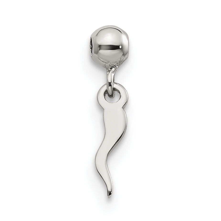 Sterlingsilber Mio Memento Hängend Italienisch Horn Symbol Charm