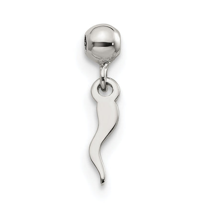 Sterlingsilber Mio Memento Hängend Italienisch Horn Symbol Charm