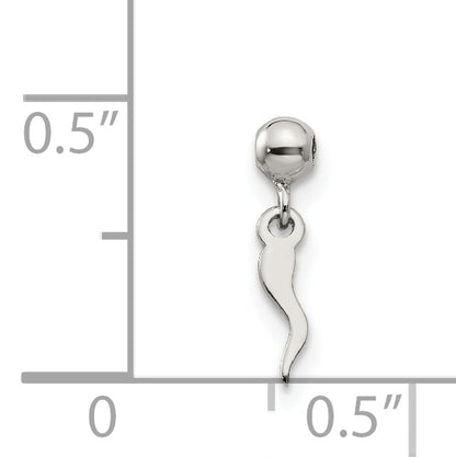Sterlingsilber Mio Memento Hängend Italienisch Horn Symbol Charm