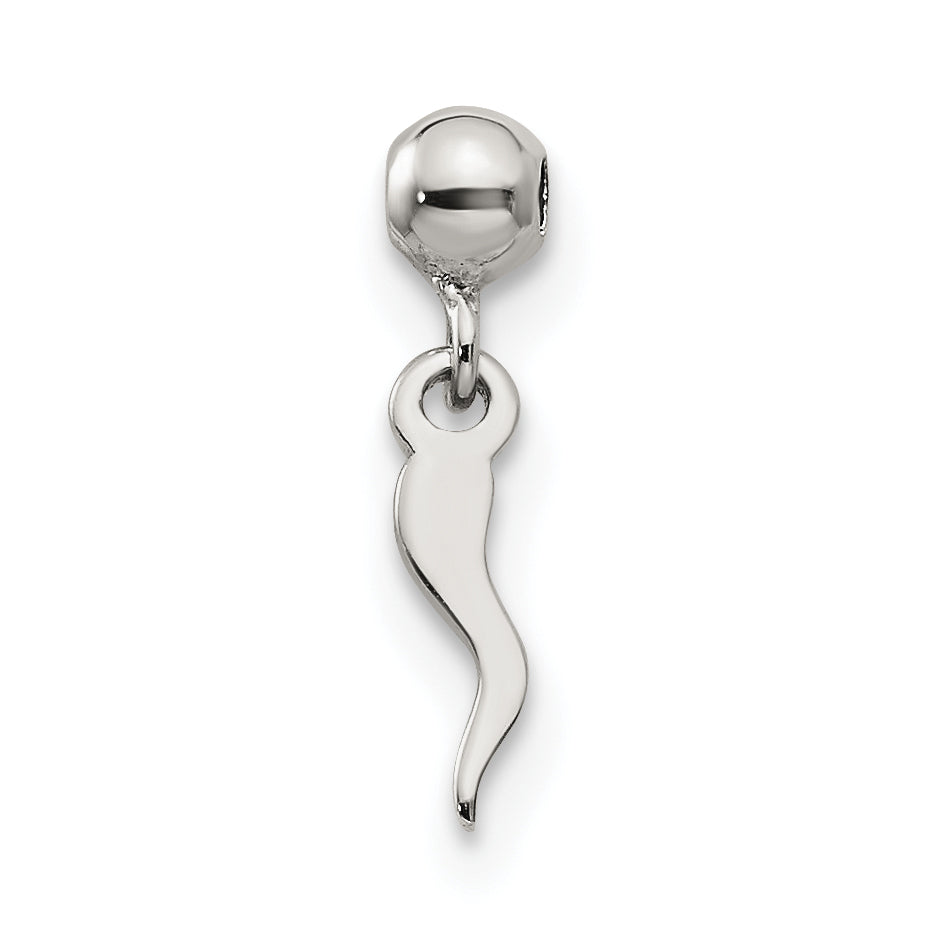 Sterlingsilber Mio Memento Hängend Italienisch Horn Symbol Charm