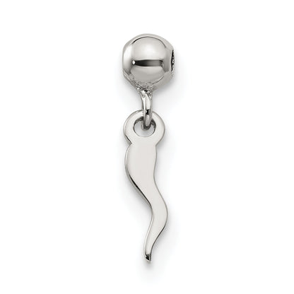 Sterlingsilber Mio Memento Hängend Italienisch Horn Symbol Charm