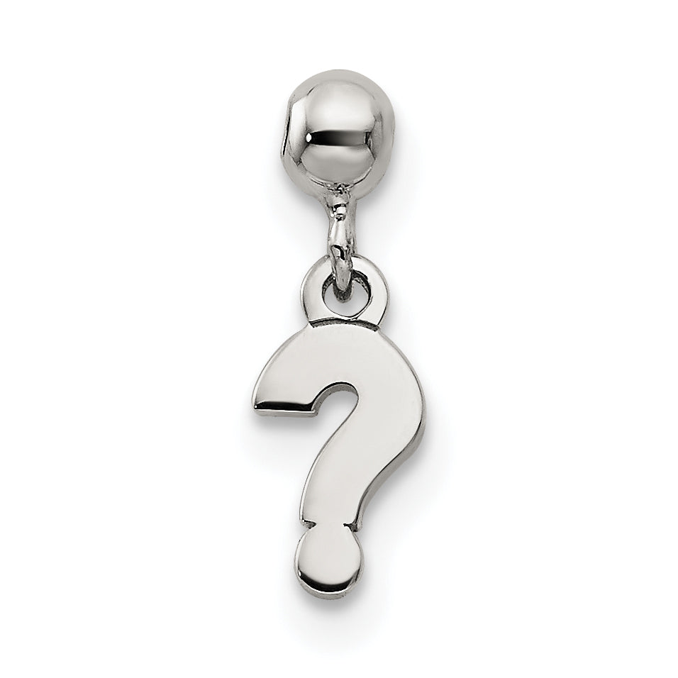 Sterlingsilber Mio Memento Hängend Question Mark Charm