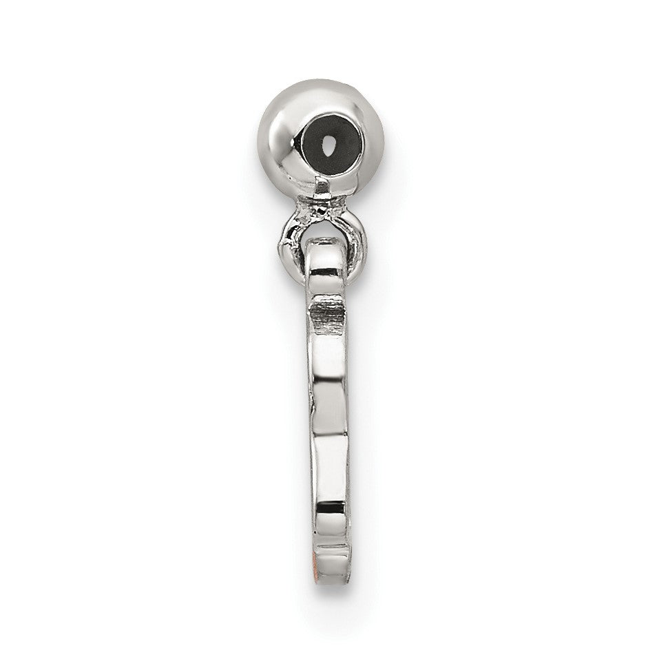 Sterlingsilber Mio Memento Emaille Hängend Ballett Shoes Charm