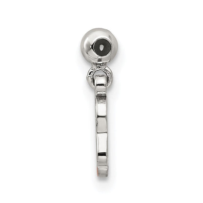 Sterlingsilber Mio Memento Emaille Hängend Ballett Shoes Charm