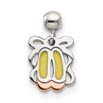 Sterlingsilber Mio Memento Emaille Hängend Ballett Shoes Charm
