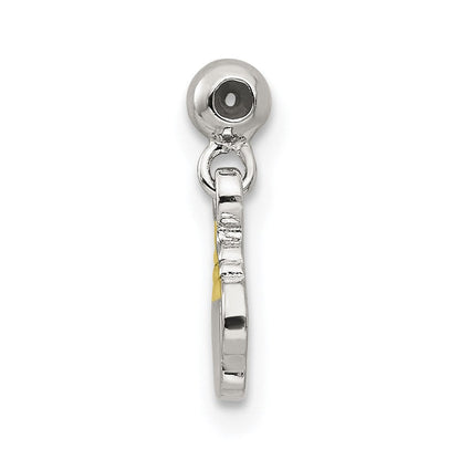 Sterlingsilber Mio Memento Goldfarben Hängend Baby Bottle Charm