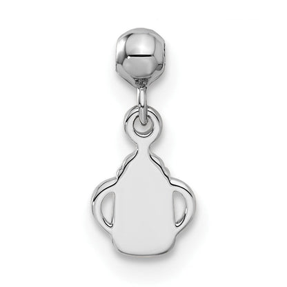 Sterlingsilber Mio Memento Goldfarben Hängend Baby Bottle Charm