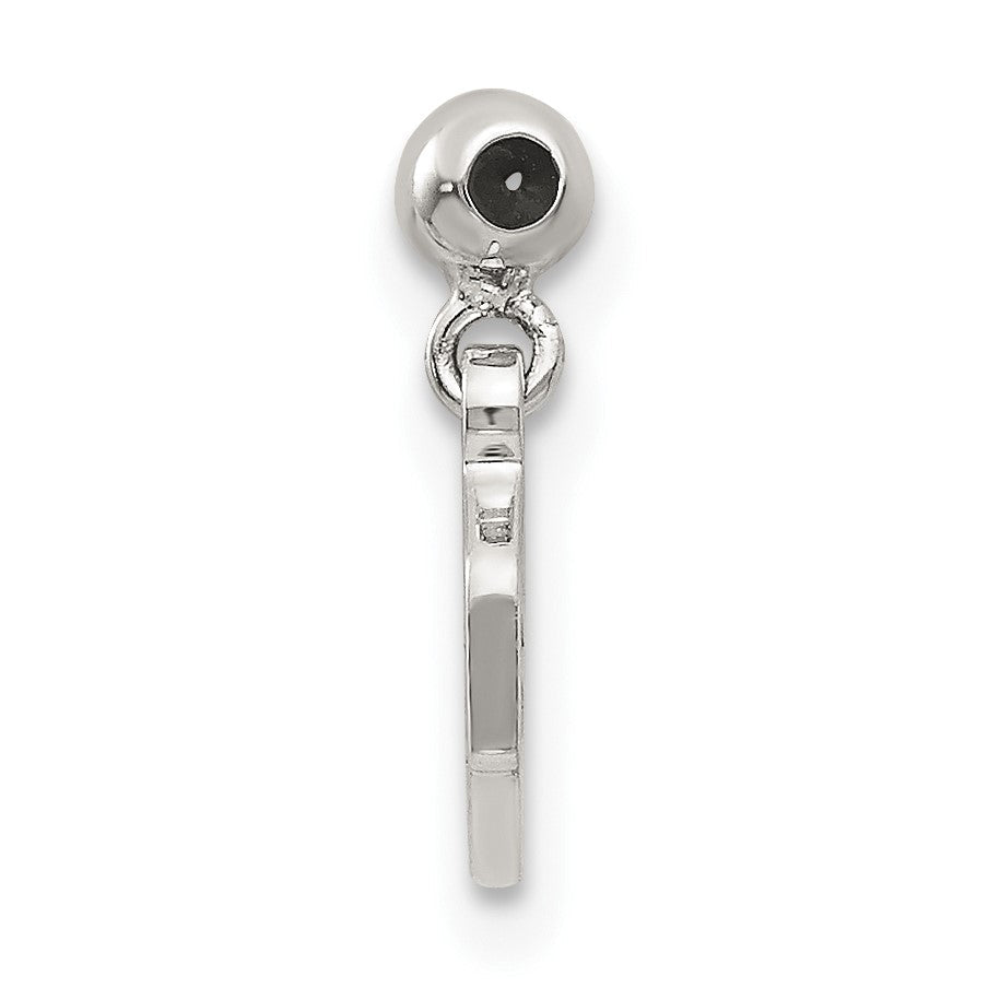 Sterlingsilber Mio Memento Hängend Baby Block Charm