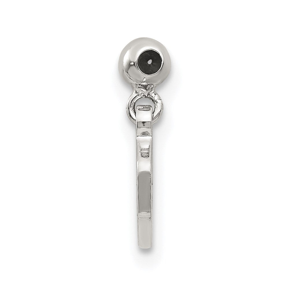 Sterlingsilber Mio Memento Hängend Baby Block Charm