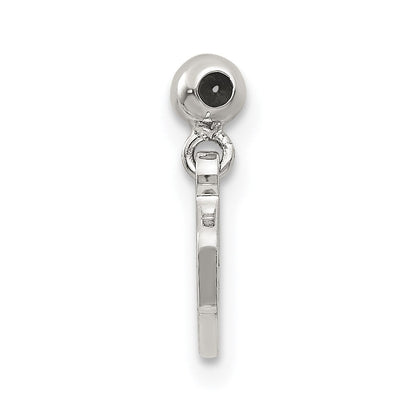 Sterlingsilber Mio Memento Hängend Baby Block Charm