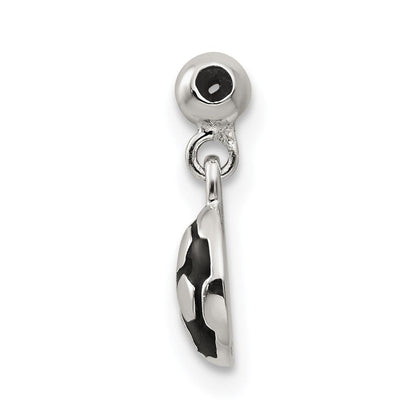 Sterlingsilber Mio Memento Emaille Hängend Fußball Kugel Charm