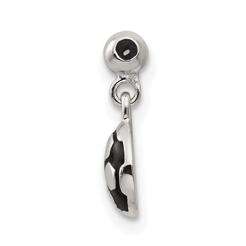 Sterlingsilber Mio Memento Emaille Hängend Fußball Kugel Charm