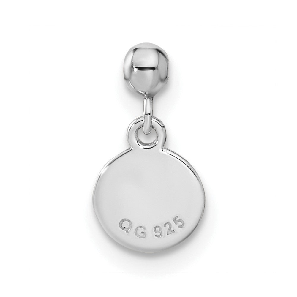 Sterlingsilber Mio Memento Emaille Hängend Fußball Kugel Charm