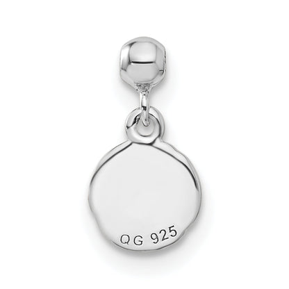 Sterlingsilber Mio Memento Rhodiniert Goldfarben Hängend Volley Kugel Charm