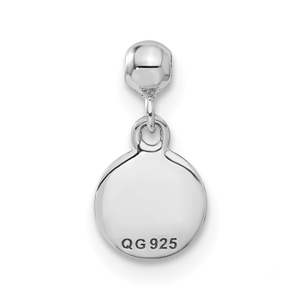 Sterlingsilber Mio Memento Emaille Hängend Korb Kugel Charm