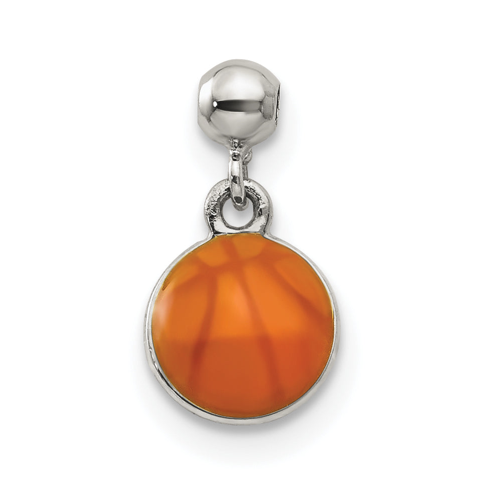 Sterlingsilber Mio Memento Emaille Hängend Korb Kugel Charm