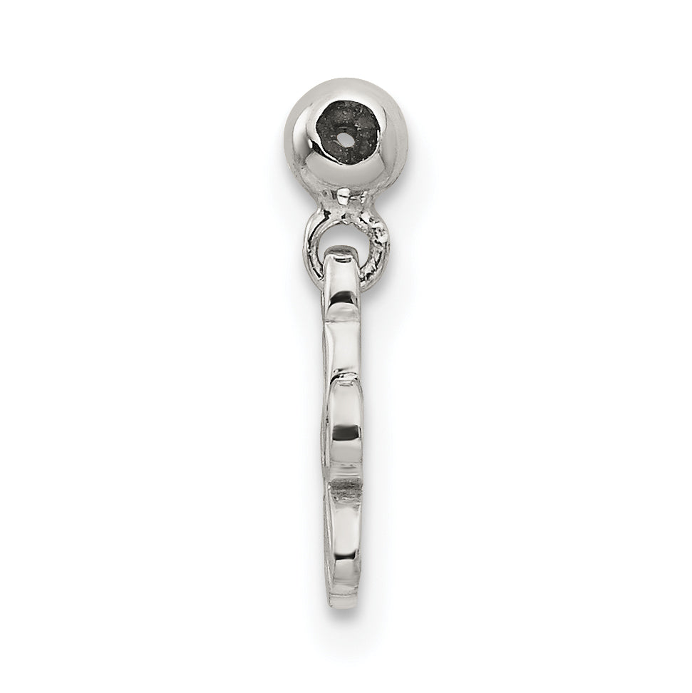 Sterlingsilber Mio Memento Weiß Emaille Hängend Blume Charm