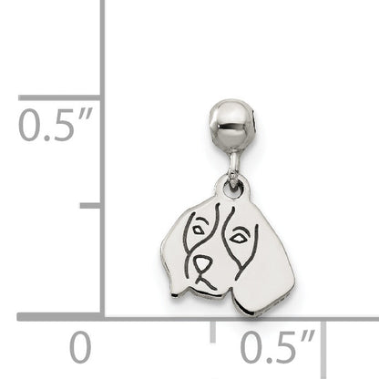 Sterlingsilber Mio Memento Hängend Hund Charm