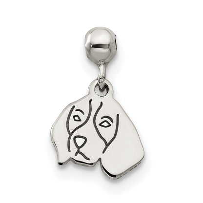 Sterlingsilber Mio Memento Hängend Hund Charm
