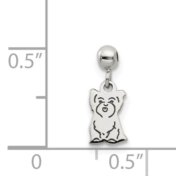 Sterlingsilber Mio Memento Hängend Hund Charm