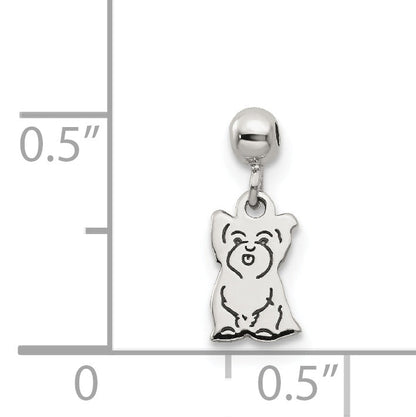 Sterlingsilber Mio Memento Hängend Hund Charm