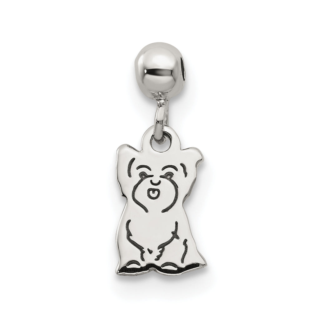 Sterlingsilber Mio Memento Hängend Hund Charm