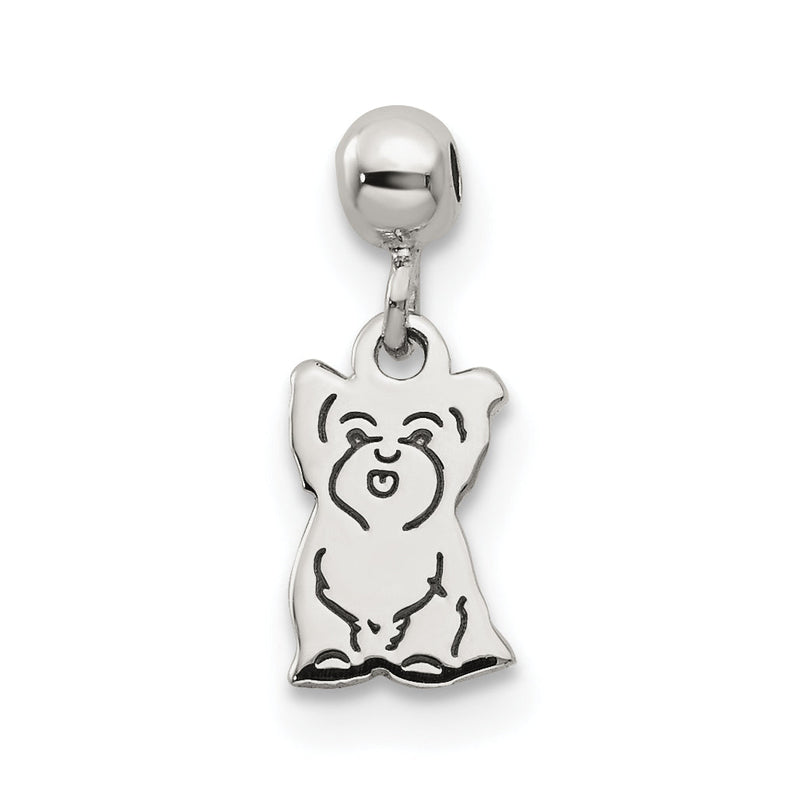 Sterlingsilber Mio Memento Hängend Hund Charm