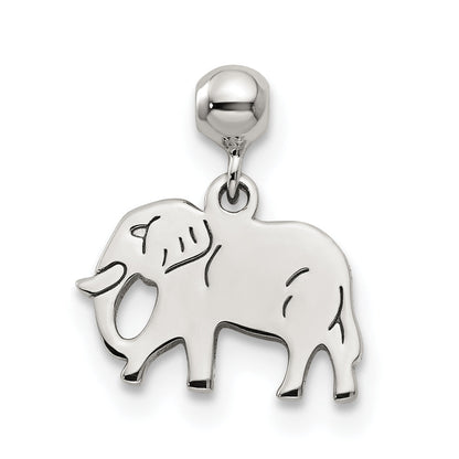 Sterlingsilber Mio Memento Hängend Elefant Charm