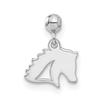 Sterlingsilber Mio Memento Hängend Pferd Charm