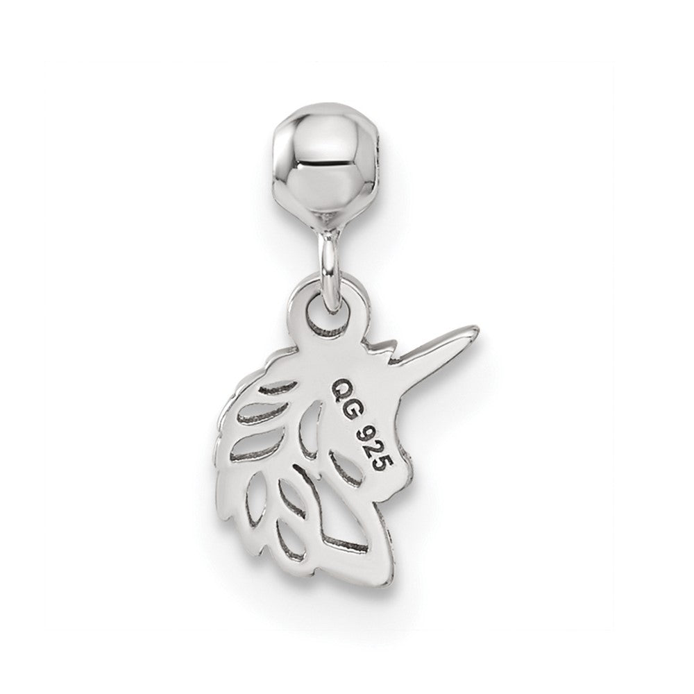 Sterlingsilber Mio Memento Hängend Einhorn Charm