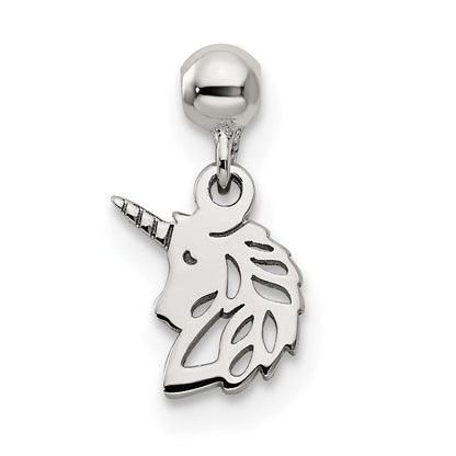 Sterlingsilber Mio Memento Hängend Einhorn Charm