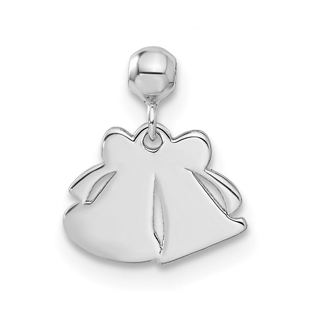Sterlingsilber Mio Memento Rhodiniert Roséfarben und Goldfarben Bell Charm