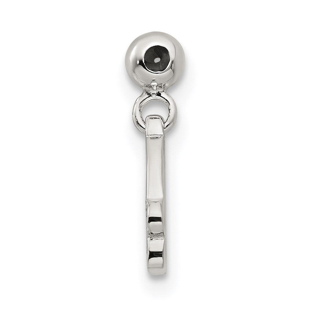 Sterlingsilber Mio Memento Emaille mit Zirkonia Hängend Santa Hat Charm