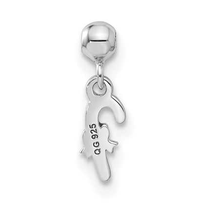 Sterlingsilber Mio Memento Rhodiniert Goldfarben Emaille Candy Cane Charm