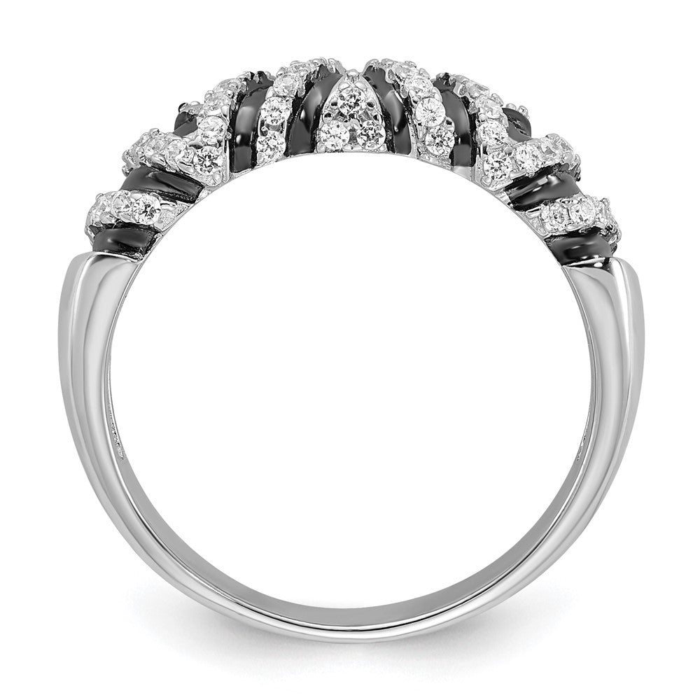 Sterlingsilber & Zirkonia True Feuer Ring