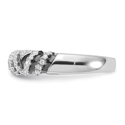 Sterlingsilber & Zirkonia True Feuer Ring