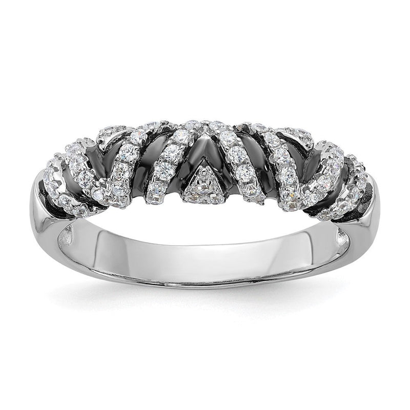 Sterlingsilber & Zirkonia True Feuer Ring