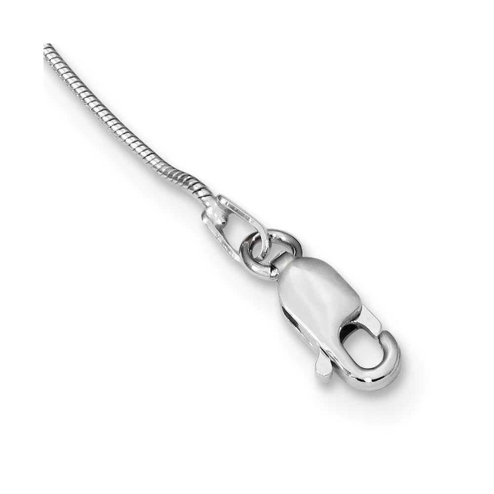 Sterlingsilber Rhodiniert Zirkonia Brillant Glut Pavé Oval Halskette