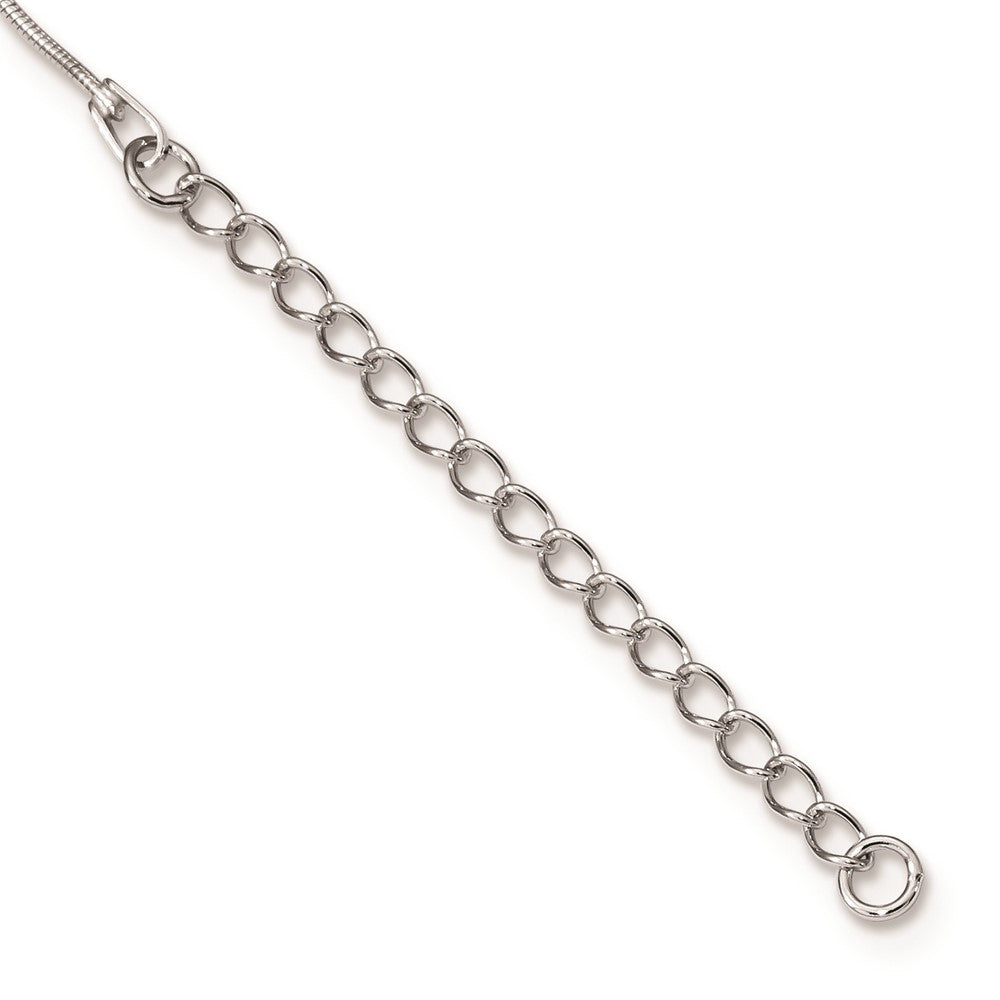 Sterlingsilber Rhodiniert Zirkonia Brillant Glut Pavé Oval Halskette