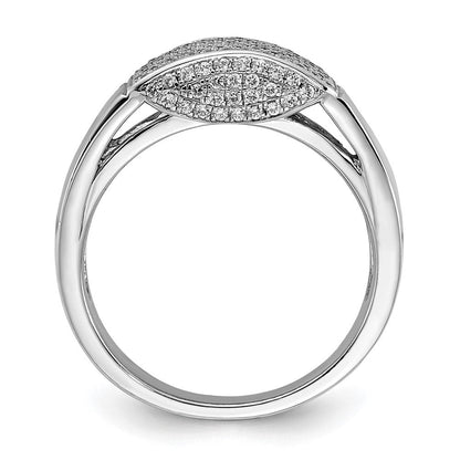 Sterlingsilber & Zirkonia Brillant Glut Ring