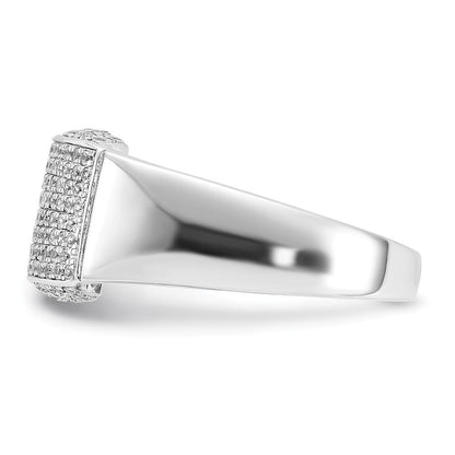 Sterlingsilber & Zirkonia Brillant Glut Ring