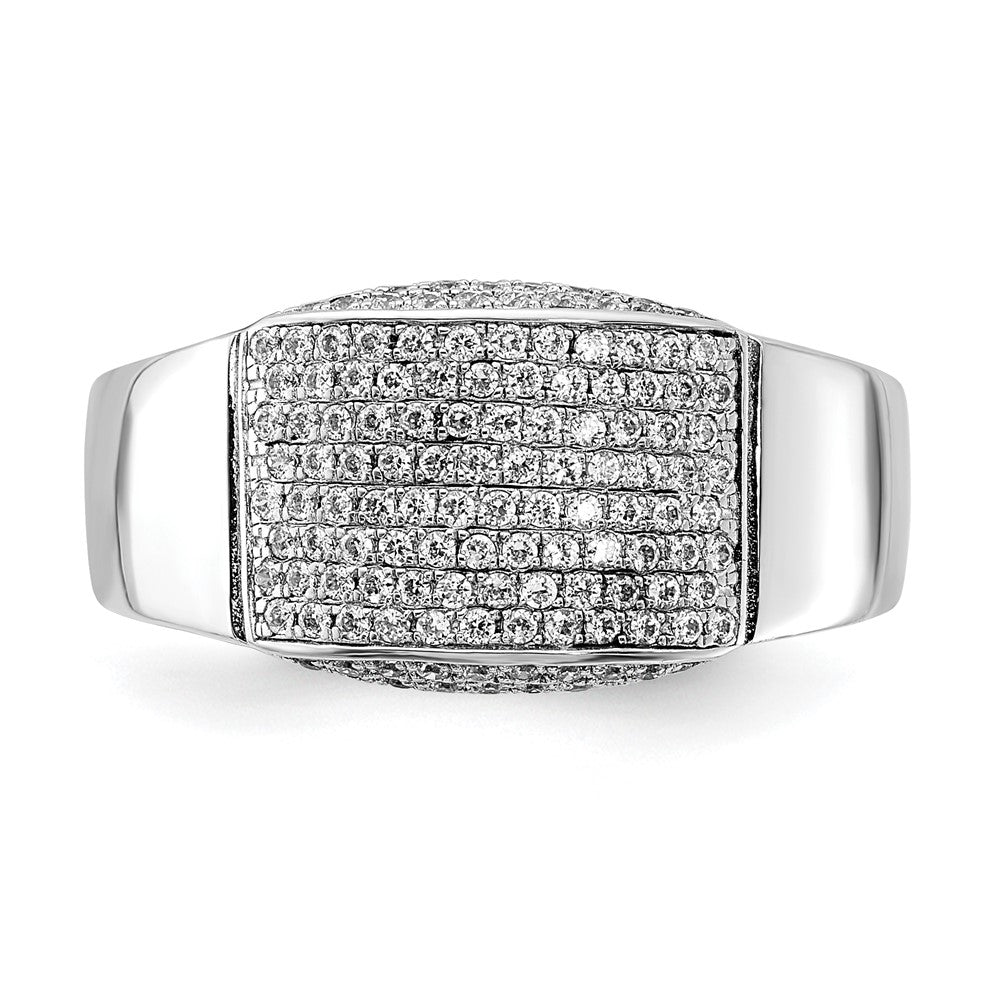 Sterlingsilber & Zirkonia Brillant Glut Ring