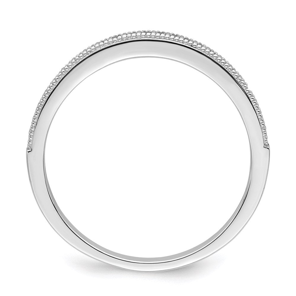 Sterlingsilber Brillant Glut Rhodiniert 25 Stein Mikro Pavé Zirkonia Poliert Ring