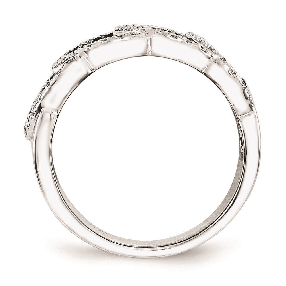 Sterlingsilber & Zirkonia True Feuer Ring